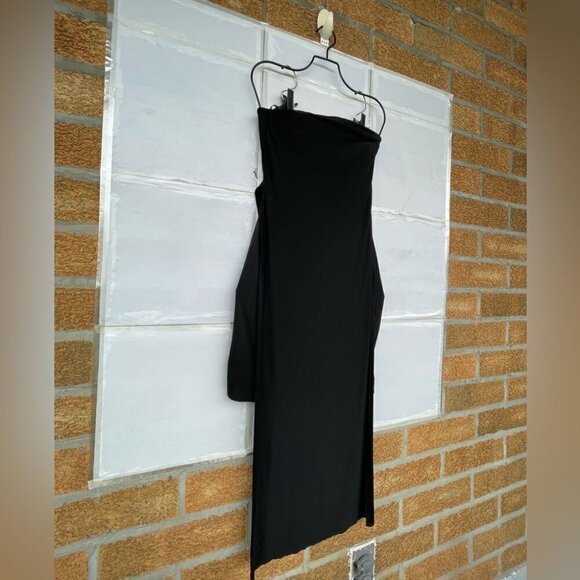 Helmut Lang Faint Draped Strapless Dress size 4 - Picture 5 of 16